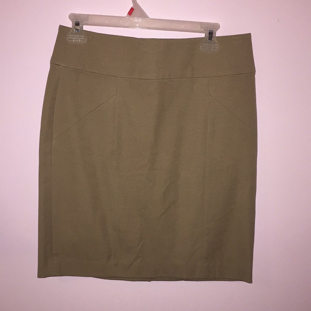 Tan/khaki business suit skirt